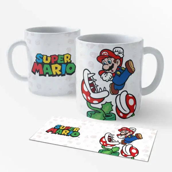 Caneca porcelana 325ml - Super Mário 08