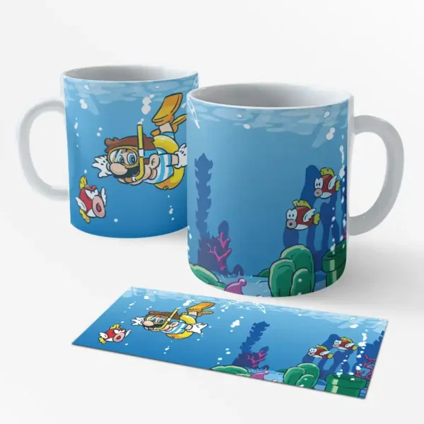 Caneca porcelana 325ml - Super Mário 11