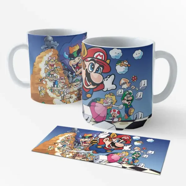 Caneca porcelana 325ml - Super Mário 10