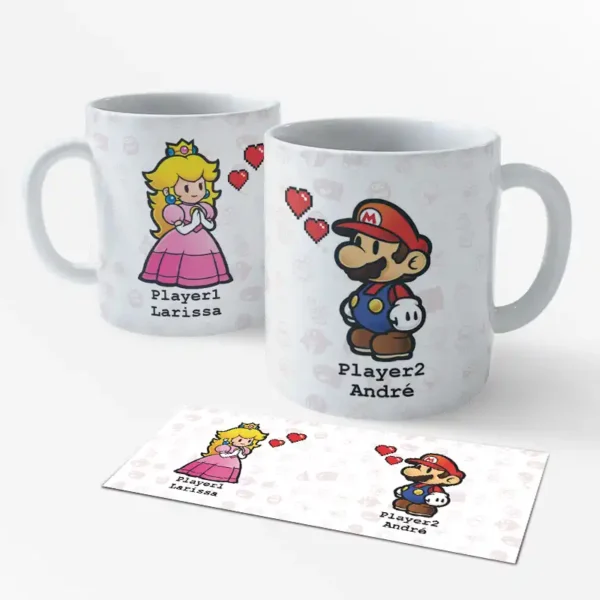 Caneca porcelana 325ml - Super Mário 12