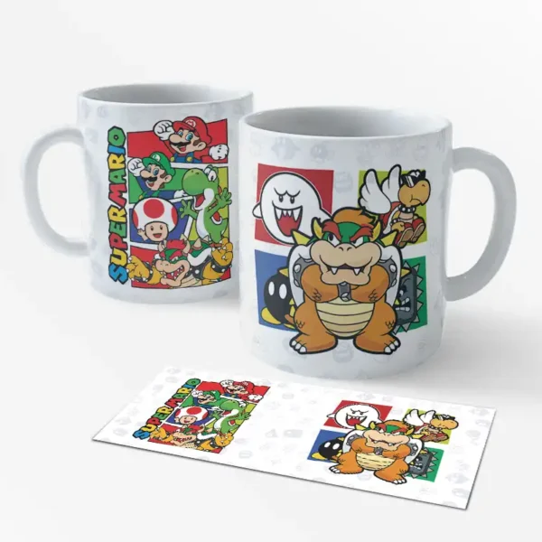 Caneca porcelana 325ml - Super Mário 14