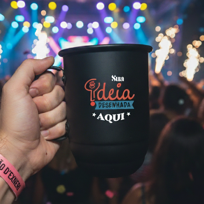 Caneca aluminio 850ml personalizada