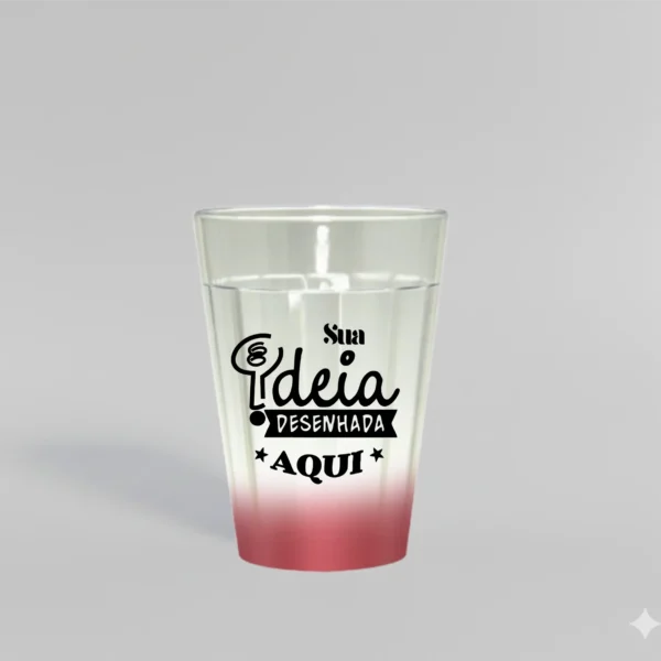 Copo lagoinha 190ml degrade personalizado