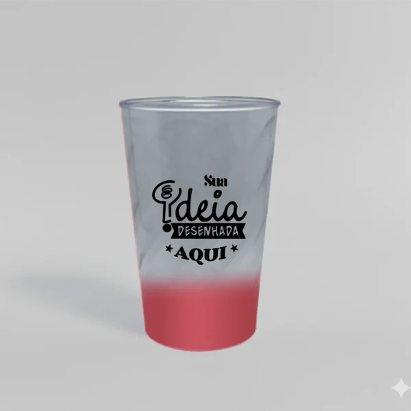 Copo twister 510ml degrade personalizado