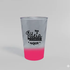 Copo twister mini 400ml degrade personalizado