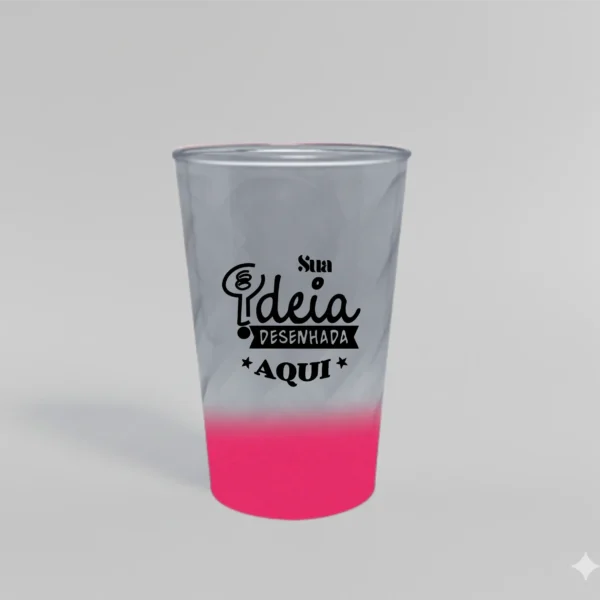Copo twister mini 400ml degrade personalizado