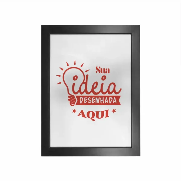 Quadro com moldura personalizado