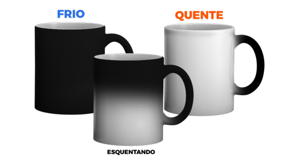 Caneca porcelana mágica