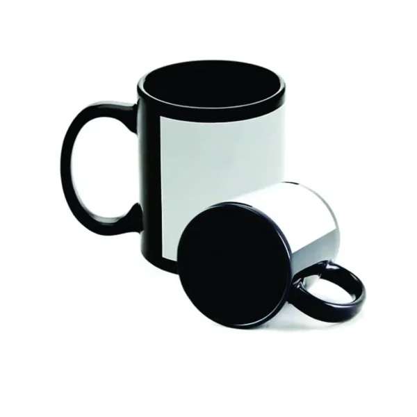 Caneca porcelana sem personalização com tarja branca