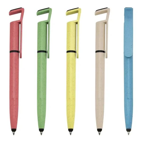 Caneta ecológica touch com suporte fibra de bambu personalizado 00708T