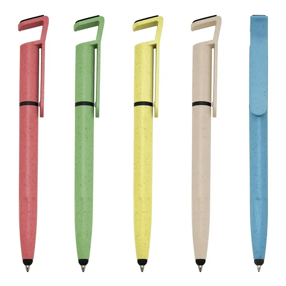 Caneta ecológica touch com suporte fibra de bambu personalizado 00708T