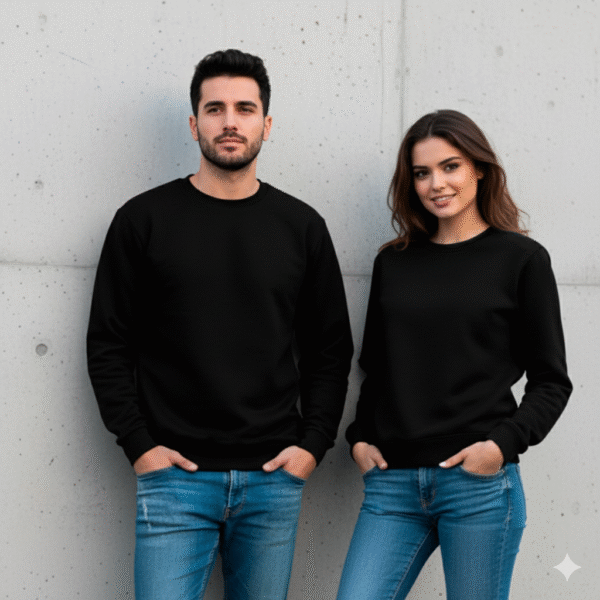 Camisa algodão preto sem personalização