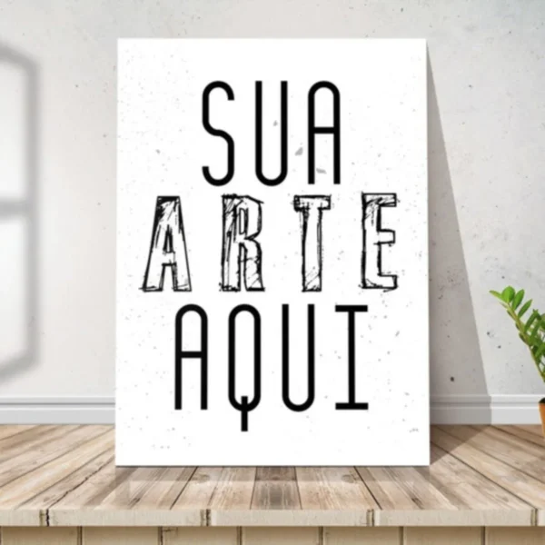 Placa MDF A4 personalizada