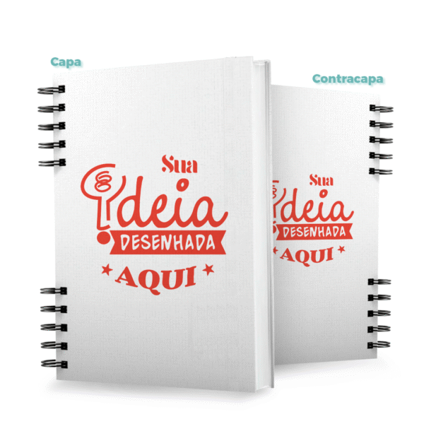 Agenda personalizada A5 180 folhas