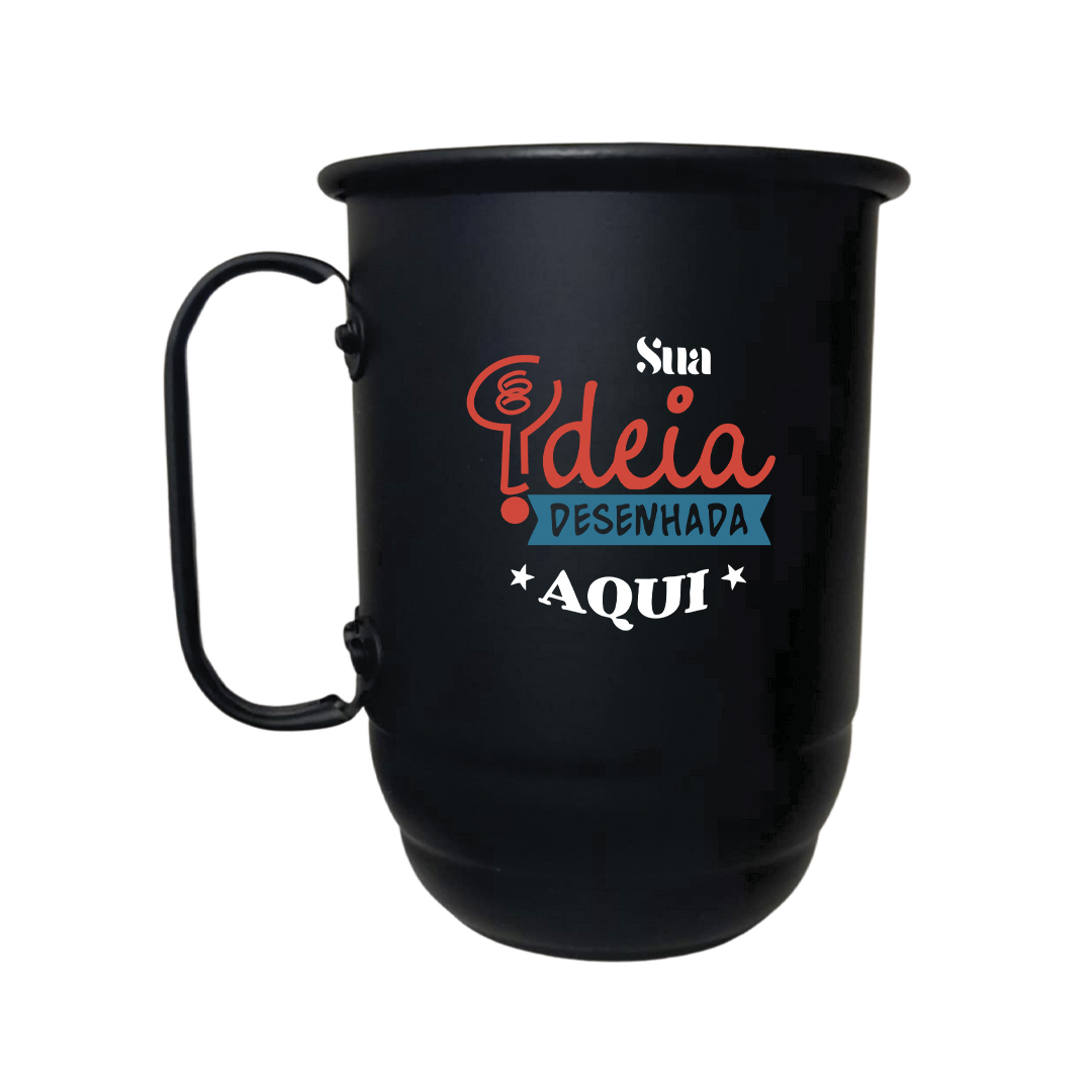 caneca aluminio 500ml personalizada