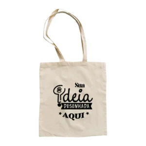 Ecobag algodão cru personalizada