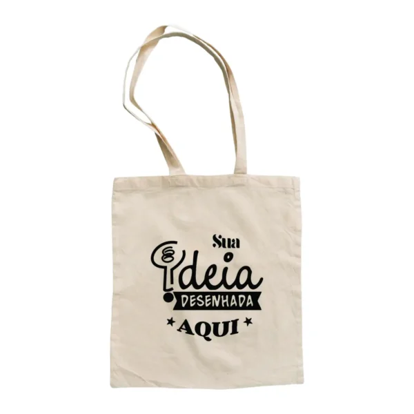 Ecobag algodão cru personalizada