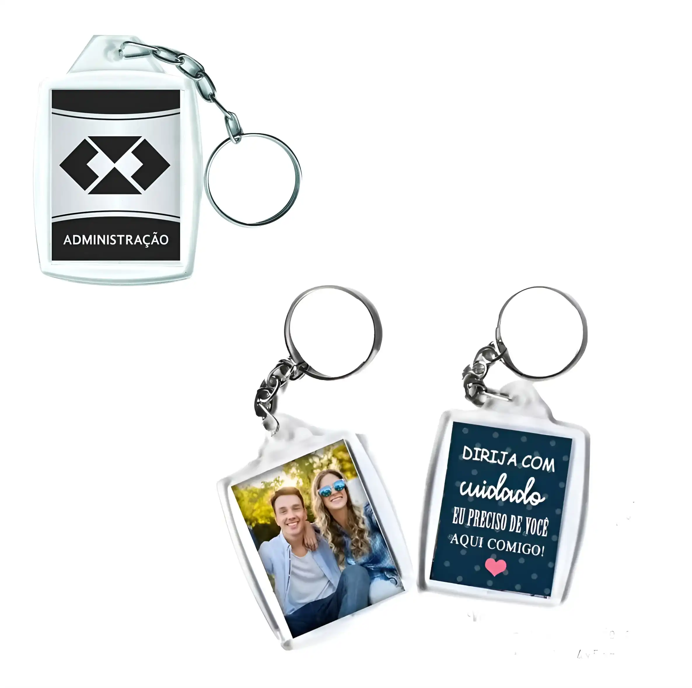 Chaveiro acrilico 3x4cm