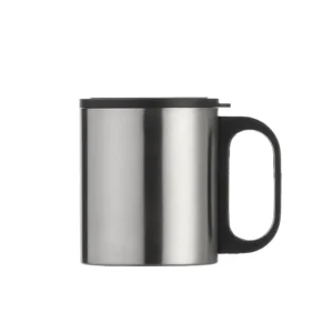 Caneca Inox 180ml com tampa - 7392