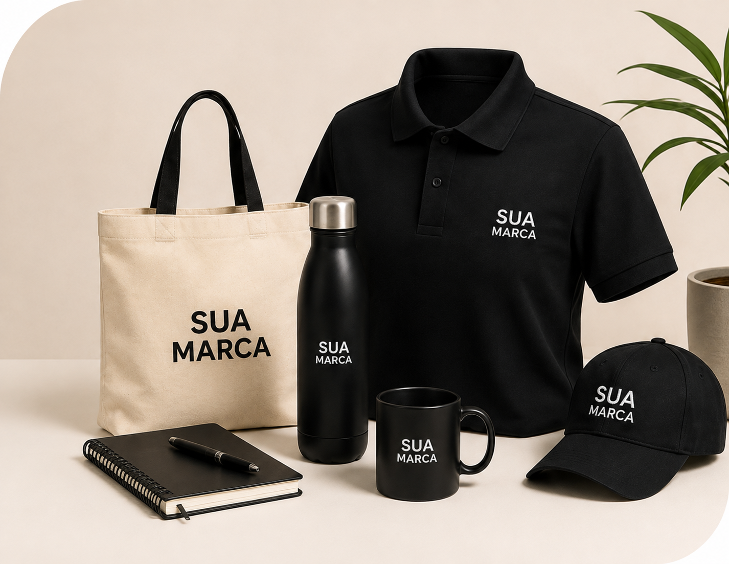 Brindes, uniformes e produtos personalizados para empresas
