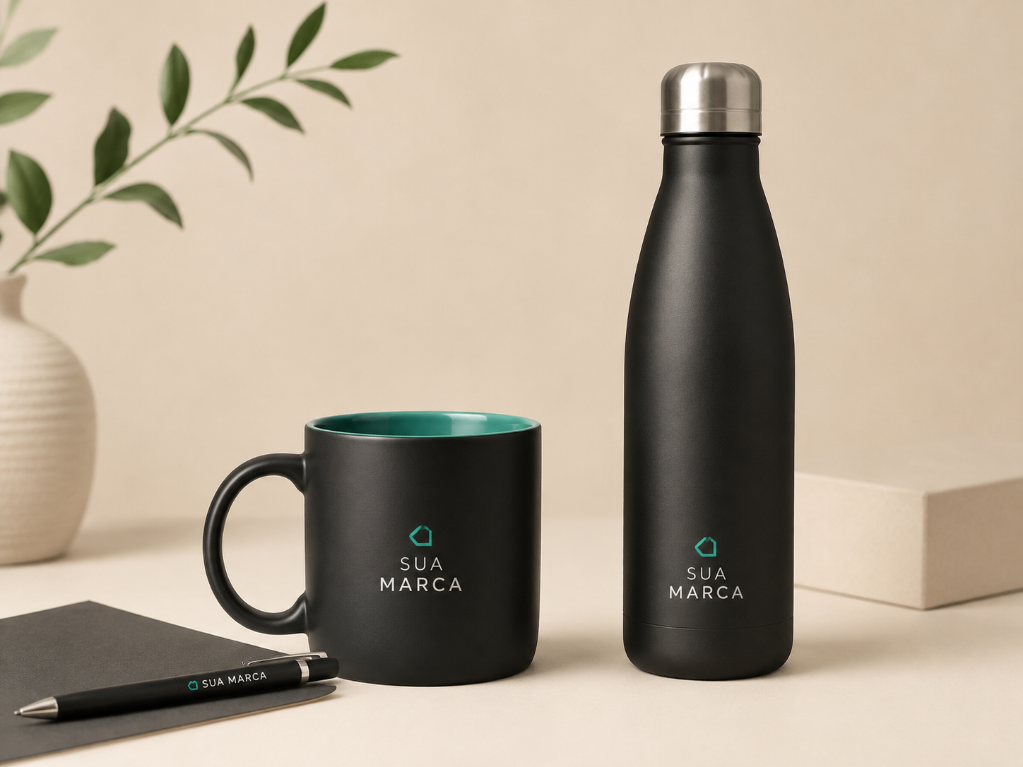 Canecas, garrafas e brindes corporativos personalizados